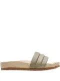 Bloc B. Tanya padded leather slides - Green