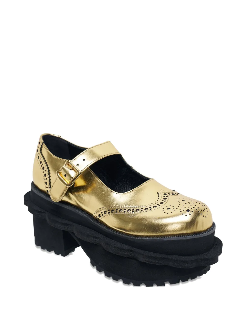 Comme des Garçons TAO Steer foiled brogue sneakers | Low-Tops | Image 2