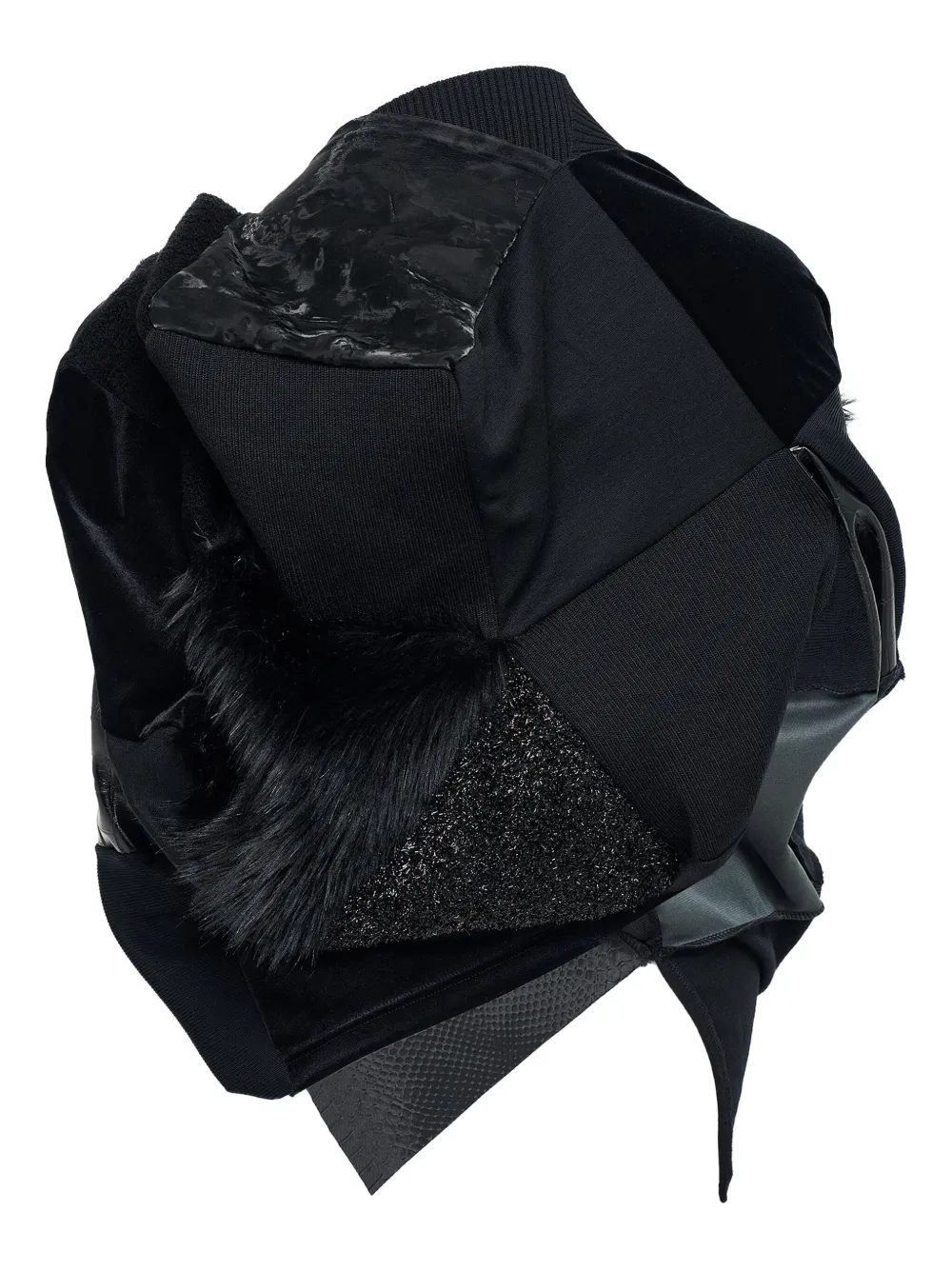 Junya Watanabe Patchwork Top In Black