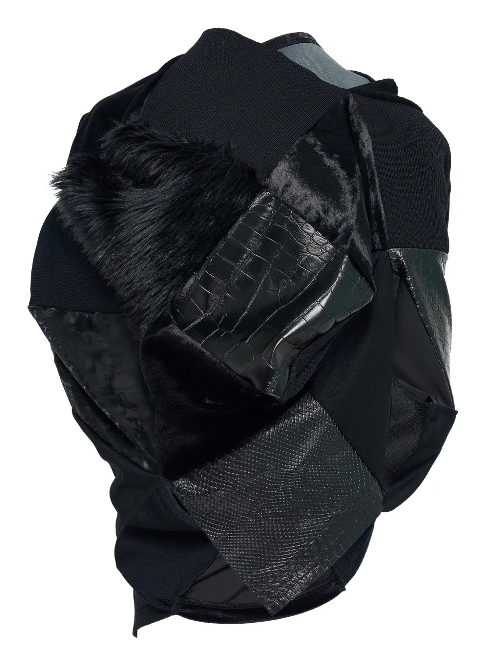 Junya Watanabe Top met patchwork - Zwart