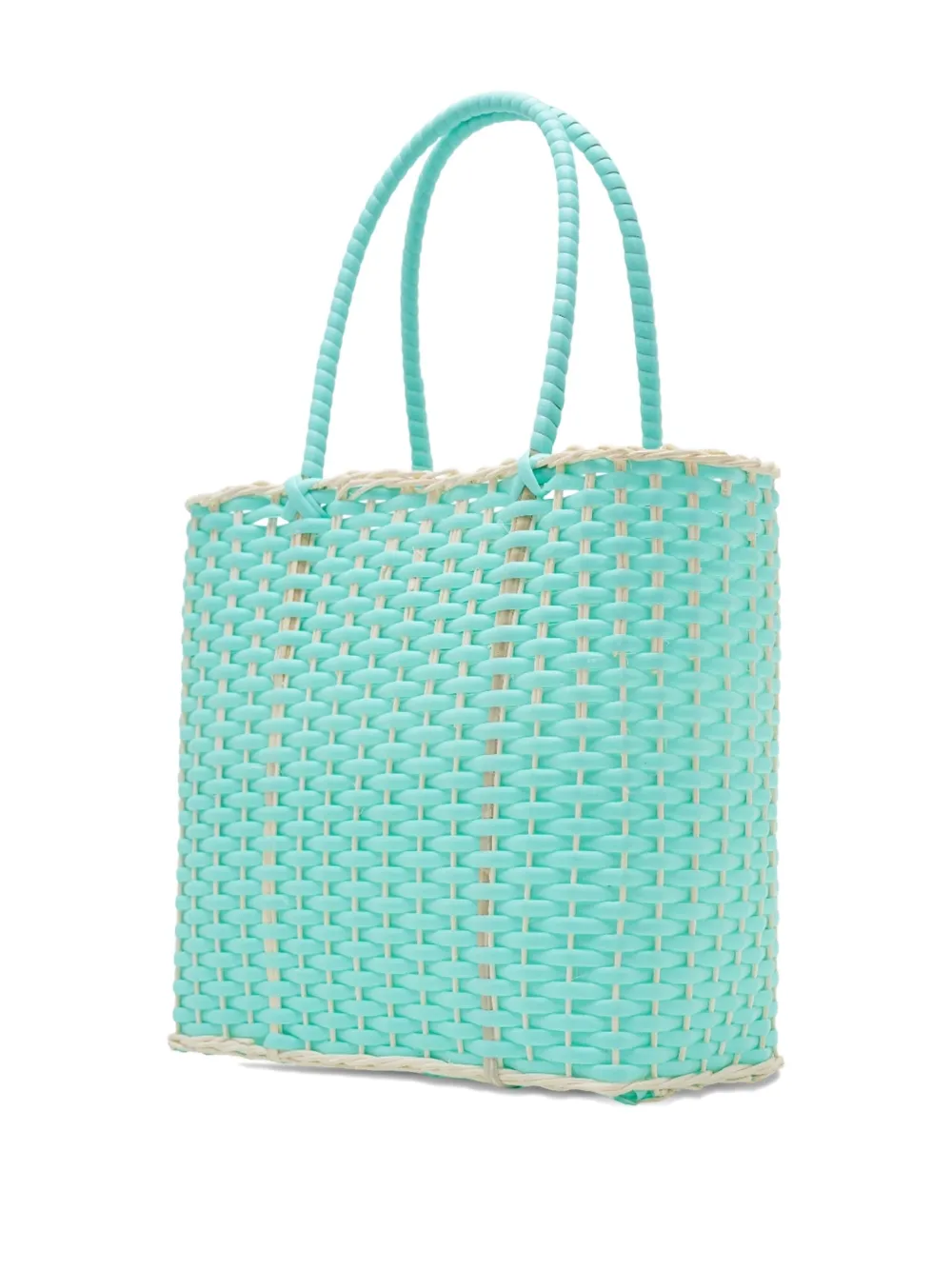 BANGKOK BASKET woven parrot-charm tote bag | Image 2