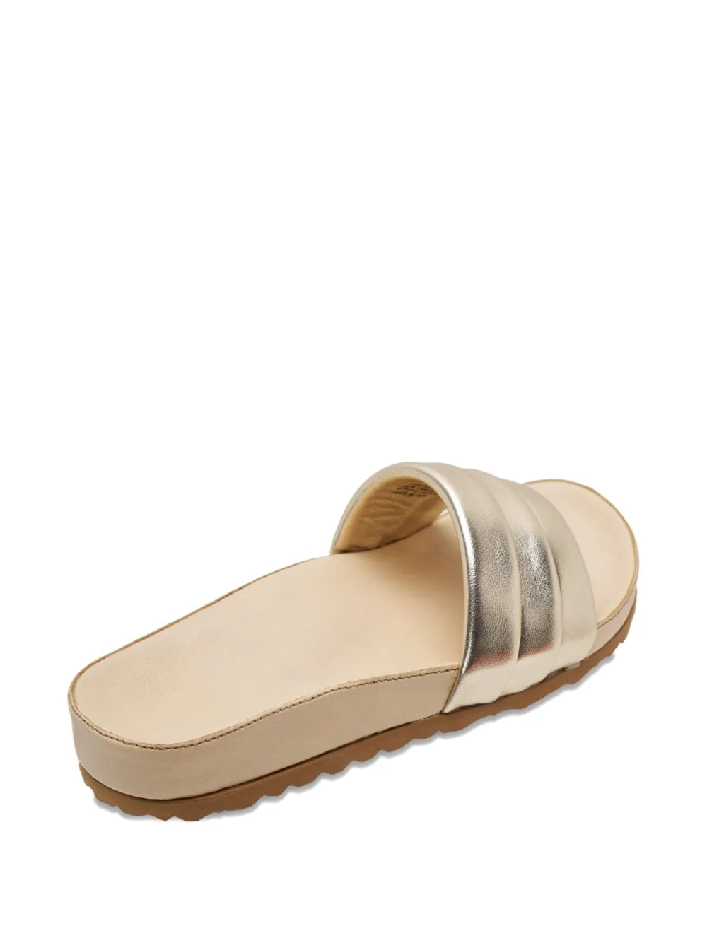 Bloc B. padded leather sandals Gold