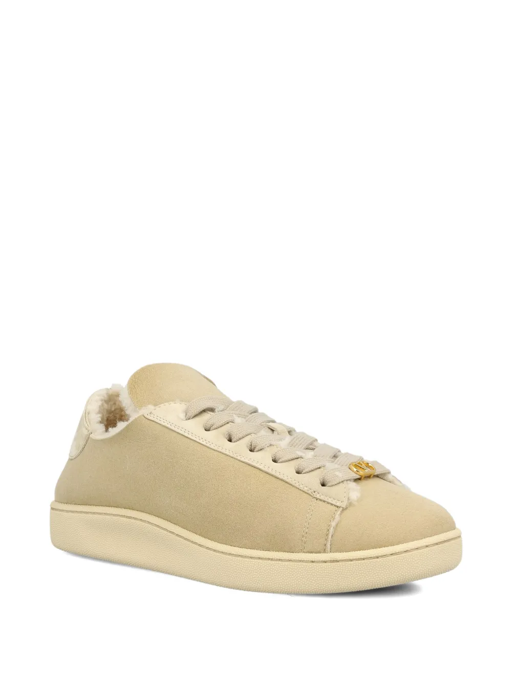 Valentino Garavani VLogo lammy sneakers Beige