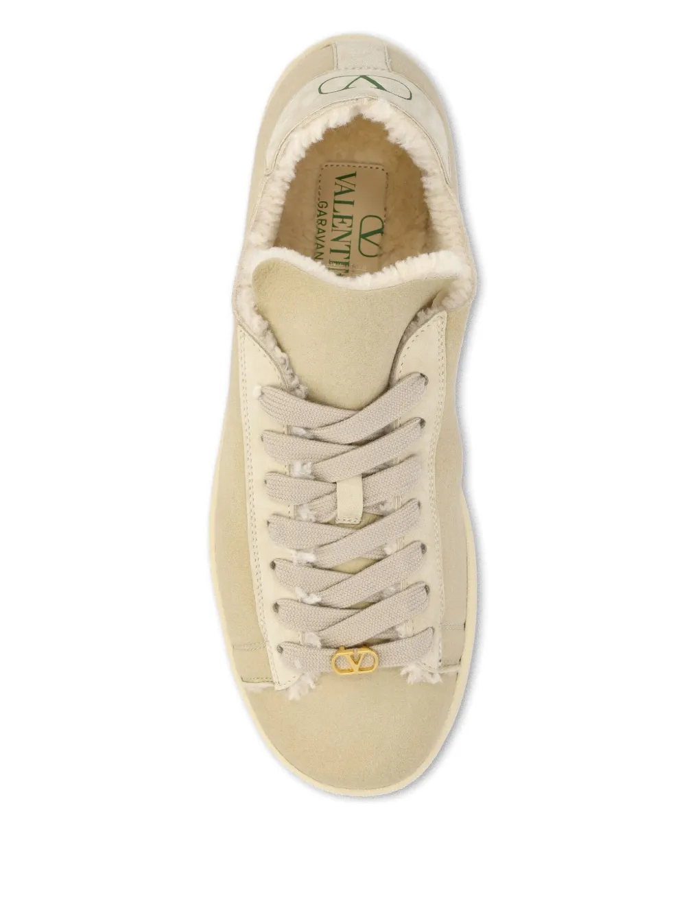Valentino Garavani VLogo lammy sneakers Beige