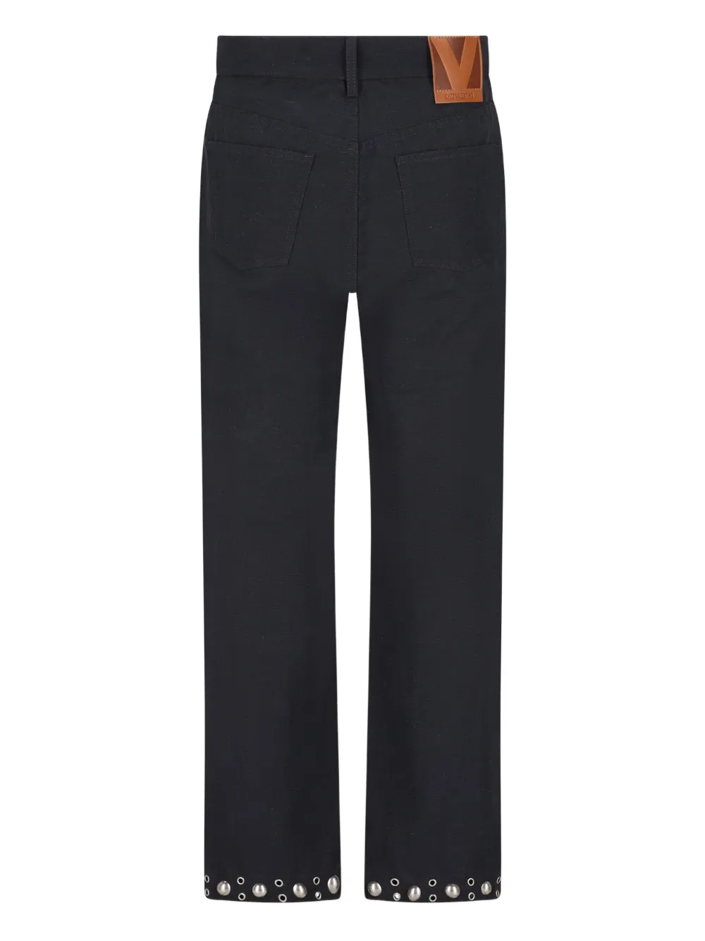 Valentino Garavani pocket-detail studded trousers - Blauw
