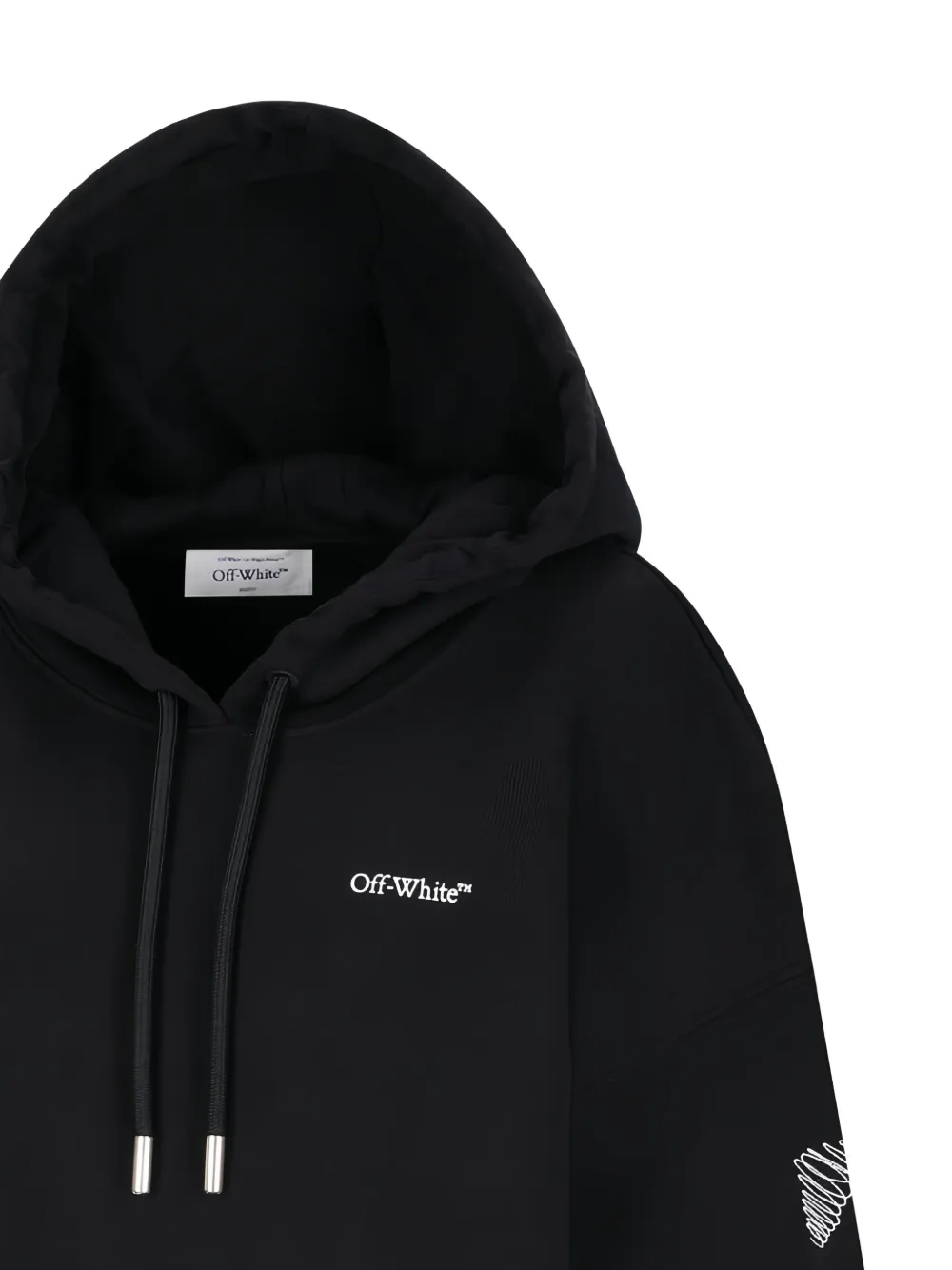 Off-white Scribble Hoodie In Black