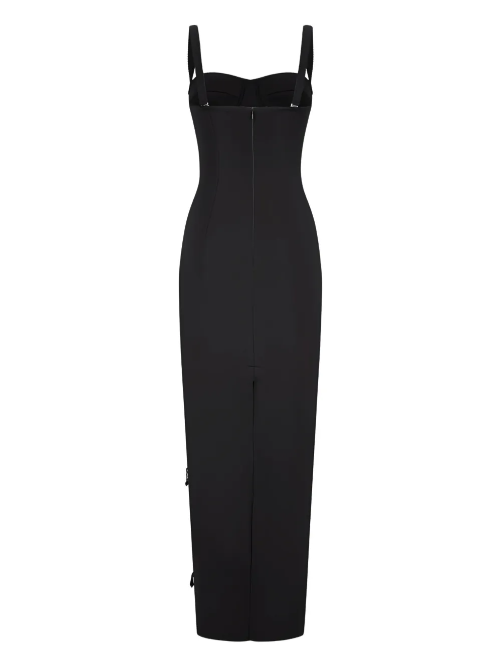DES PHEMMES bead-embellished midi dress - Zwart