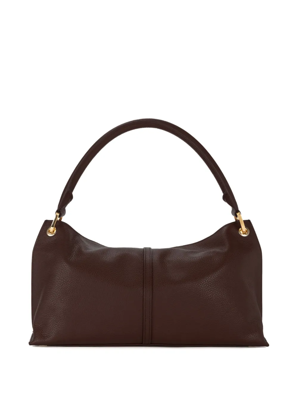 Elisabetta Franchi Medium Boulevard Leather Tote Bag In Brown