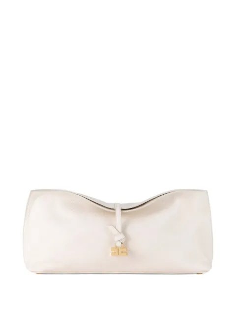 Elisabetta Franchi Boulevard leather tie-fastening clutch