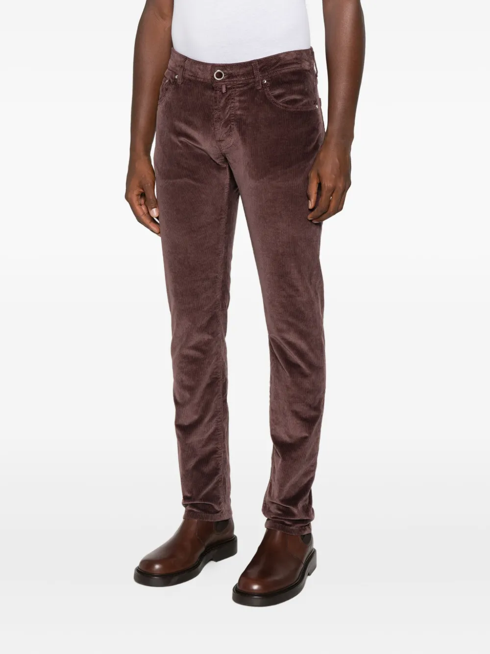 Jacob Cohen Corduroy Pants In Purple