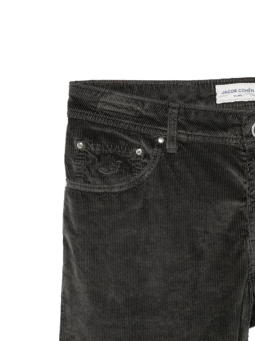 Jacob Cohën Ribfluwelen broek Zwart