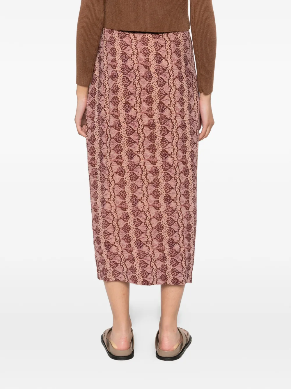 Dalila Floral-Print Midi Skirt