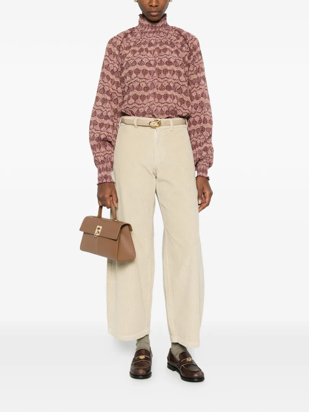 Antik Batik ruffled blouse - Beige