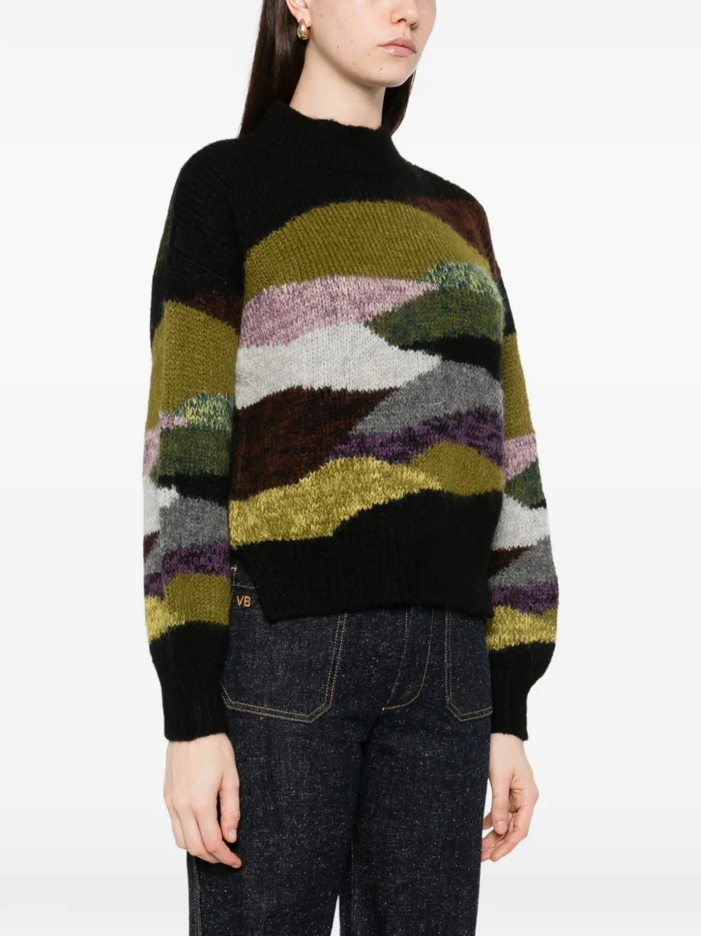  Antik Batik Patterned Sweater - Black 