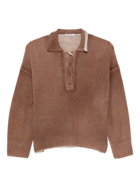 Lebor Gabala buttoned collared top