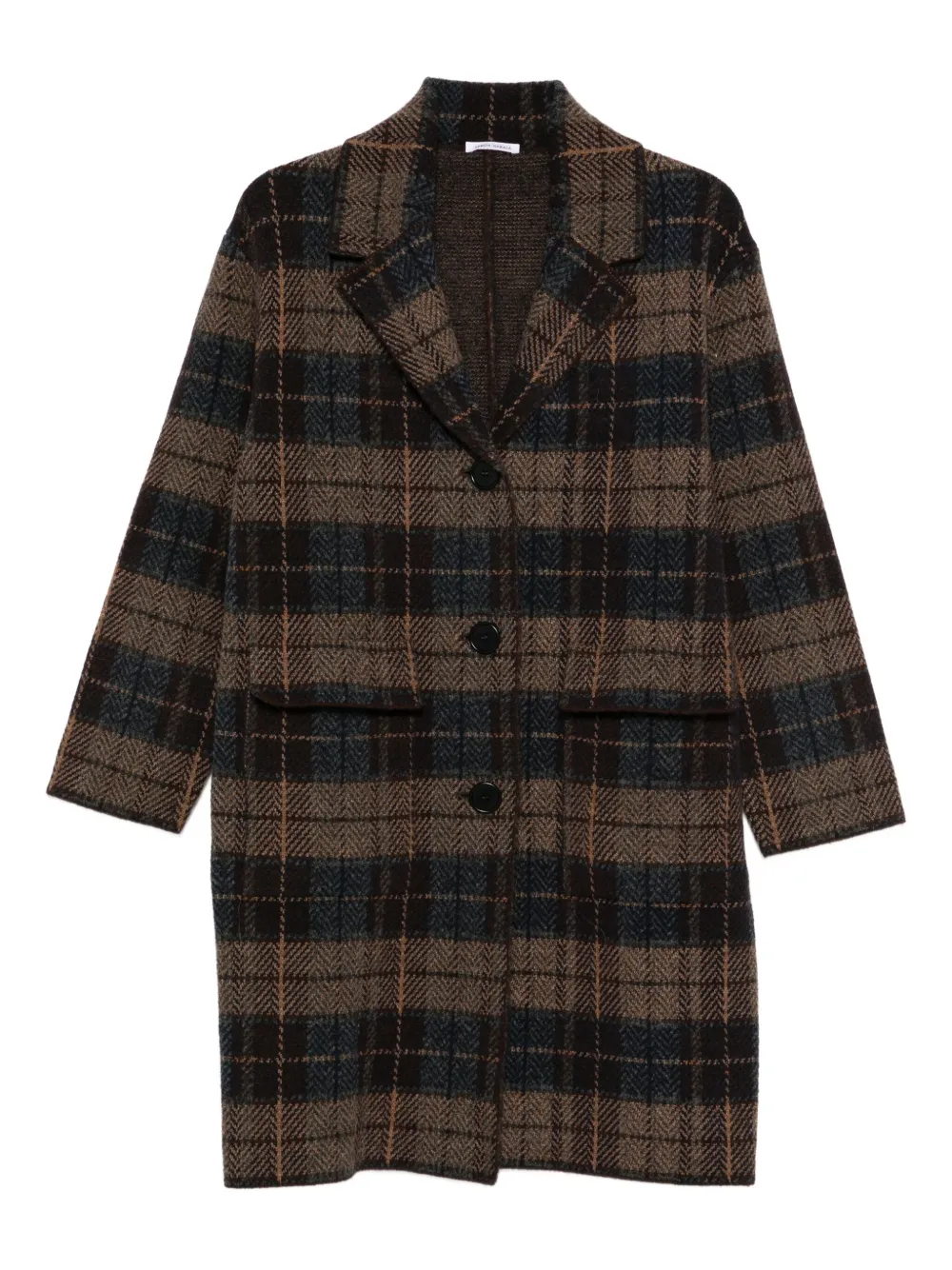 Lebor Gabala Giacca con motivo tartan - Marrone