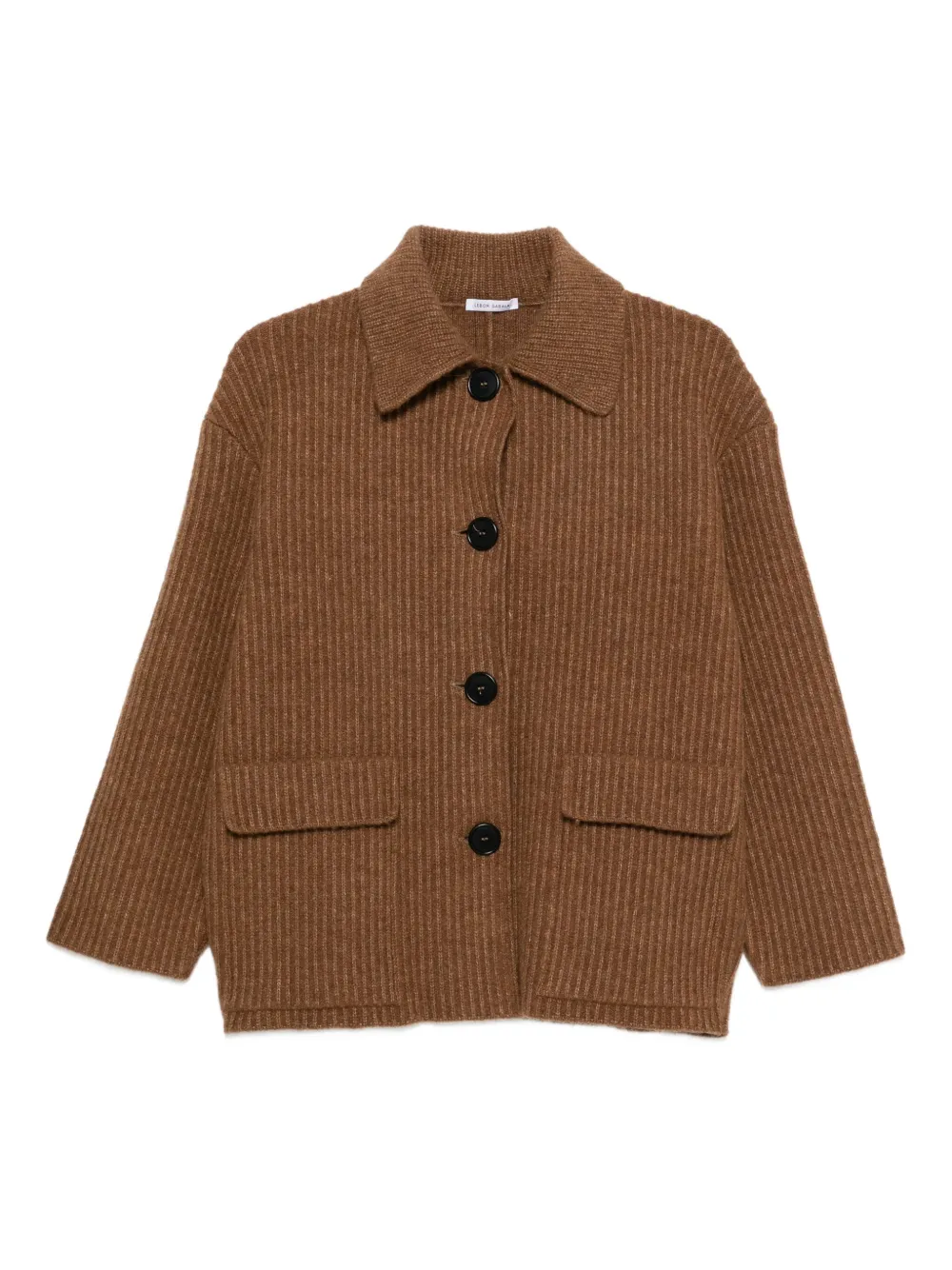 Lebor Gabala flap-pocket buttoned cardi-coat | Brown | Image 1