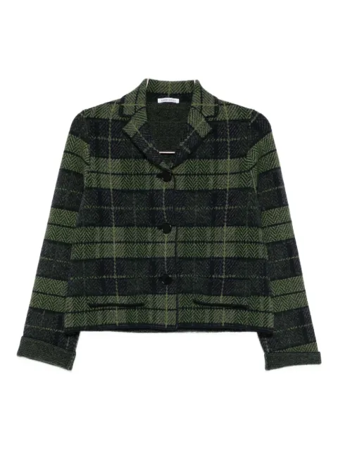Lebor Gabala plaid cropped jacket