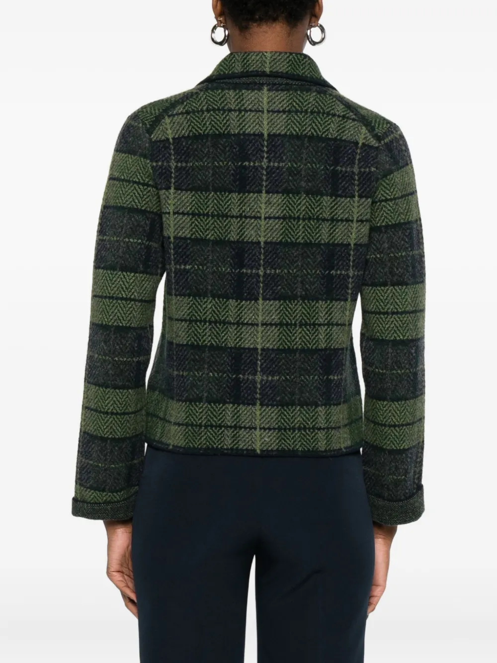 Lebor Gabala Plaid Cropped Jacket In Multi
