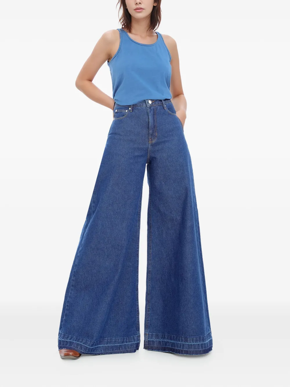 Amapô double-layered jeans - Blauw
