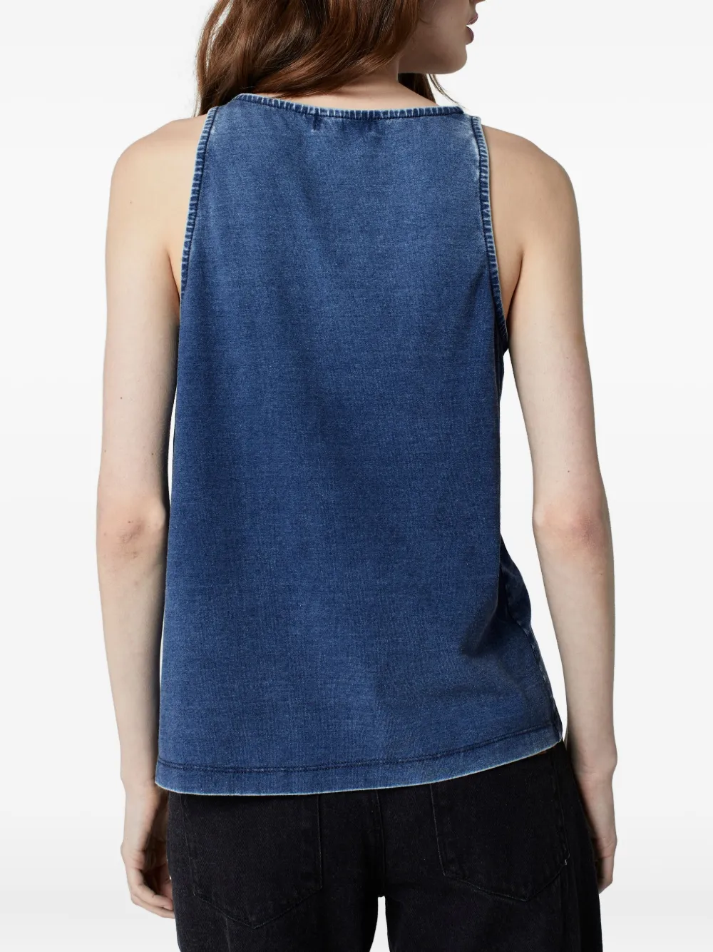Amapô Cotton-blend Tank Top In Blue