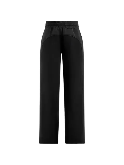 Manière De Voir pantalon de jogging Loula à empiècements en satin noir