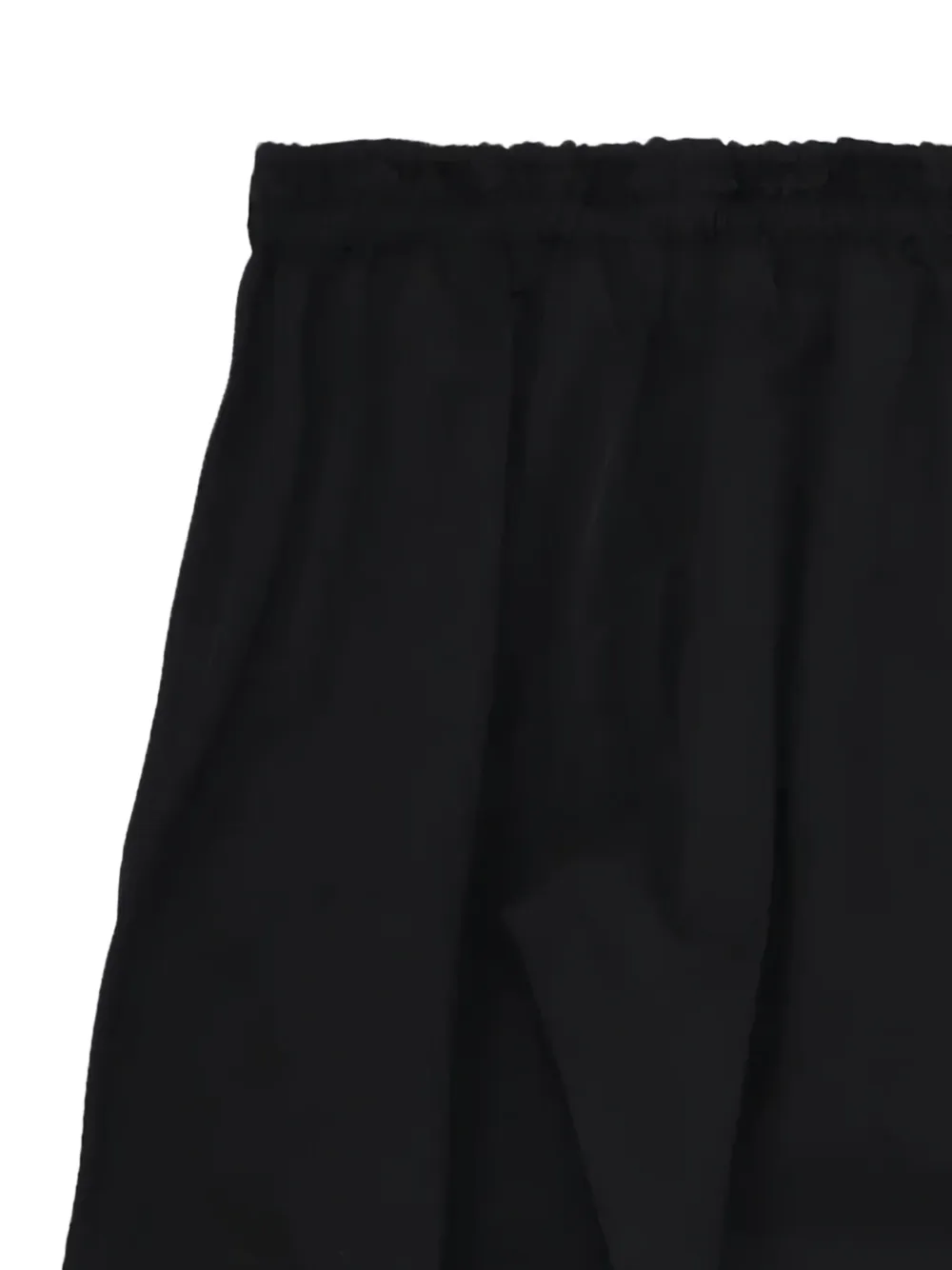 Yohji Yamamoto Broek met elastische tailleband - Zwart