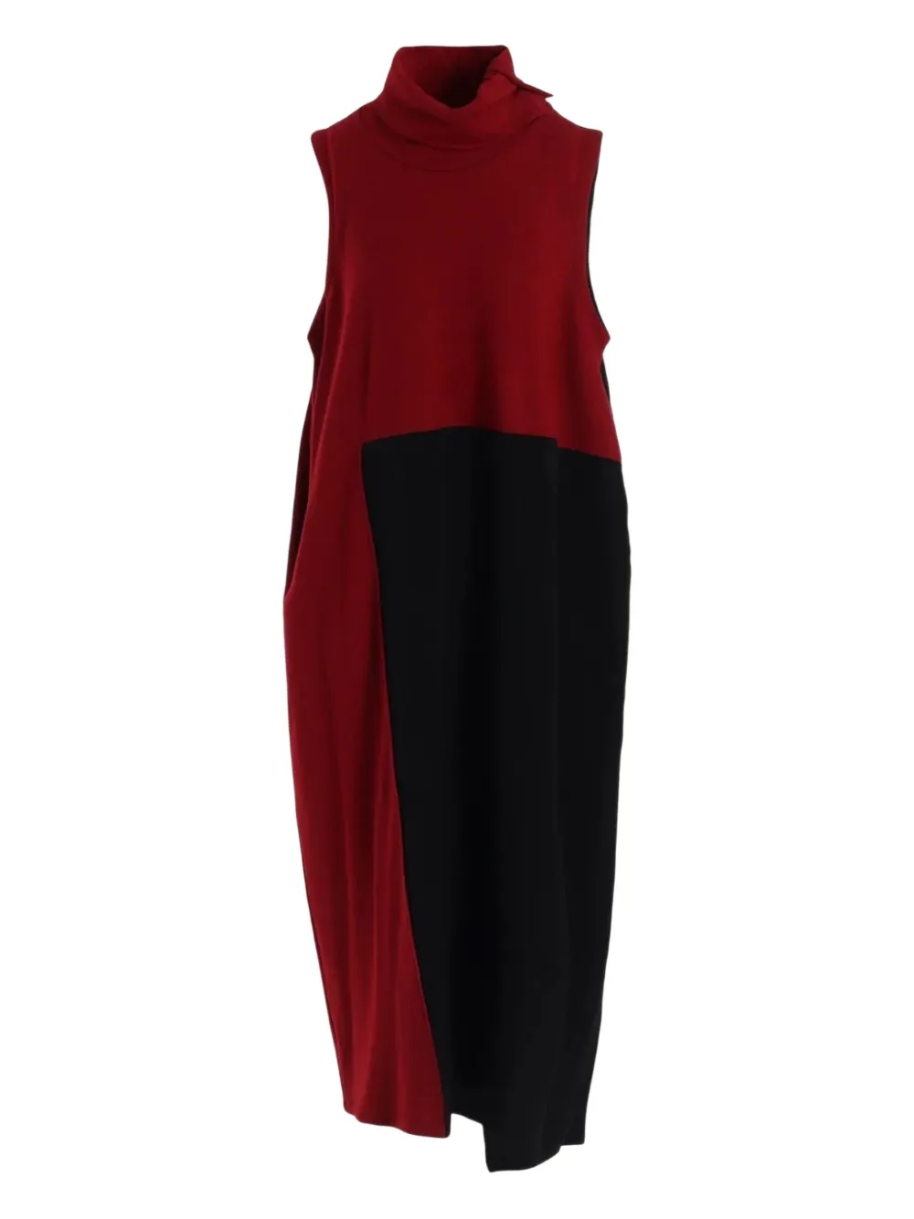 Y's vestido midi con diseño color block y cuello de tortuga | rojo | Image 1