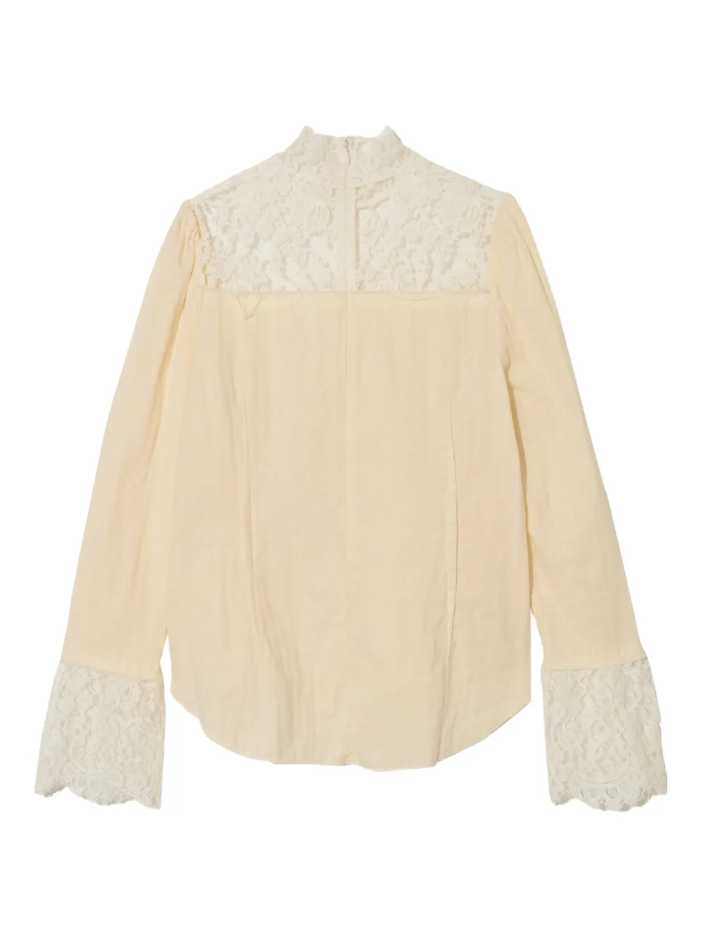 Undercover Shirt met kanten afwerking - Beige