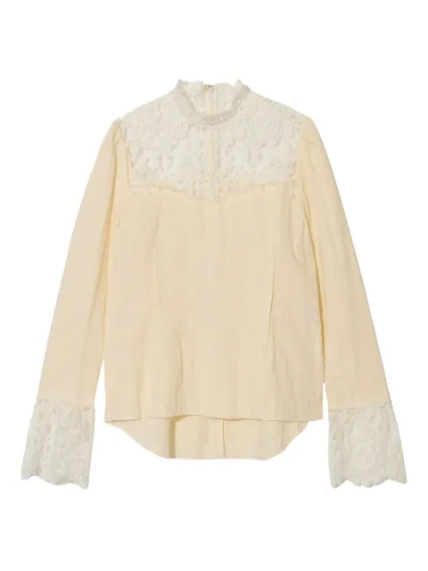 Undercover blusa con ribete de encaje