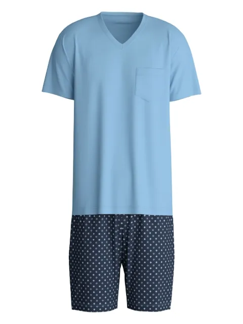 CALIDA v-neck chest-pocket pyjamas