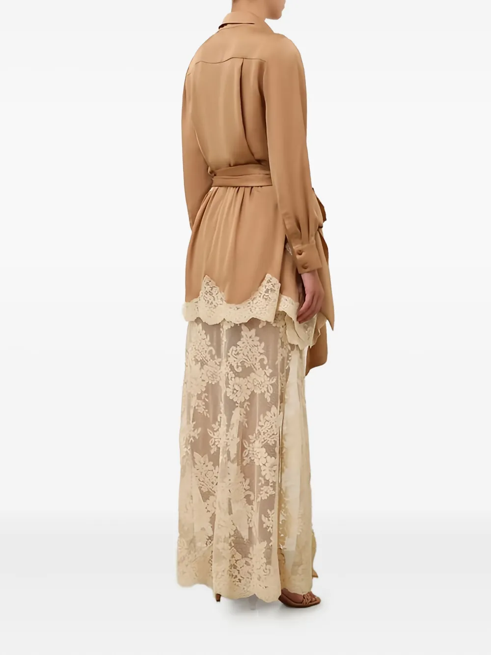ZIMMERMANN Hypnotic satin shirt - Bruin