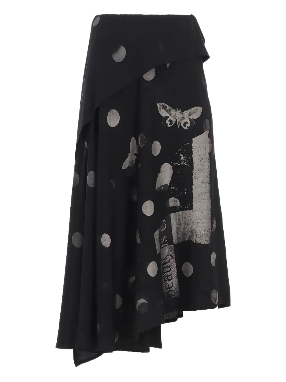 Y's asymmetrical polka-dot skirt | Asymmetric & Draped Skirts | Image 2