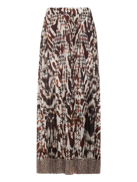 Pierre-Louis Mascia falda larga con motivo pied de poule