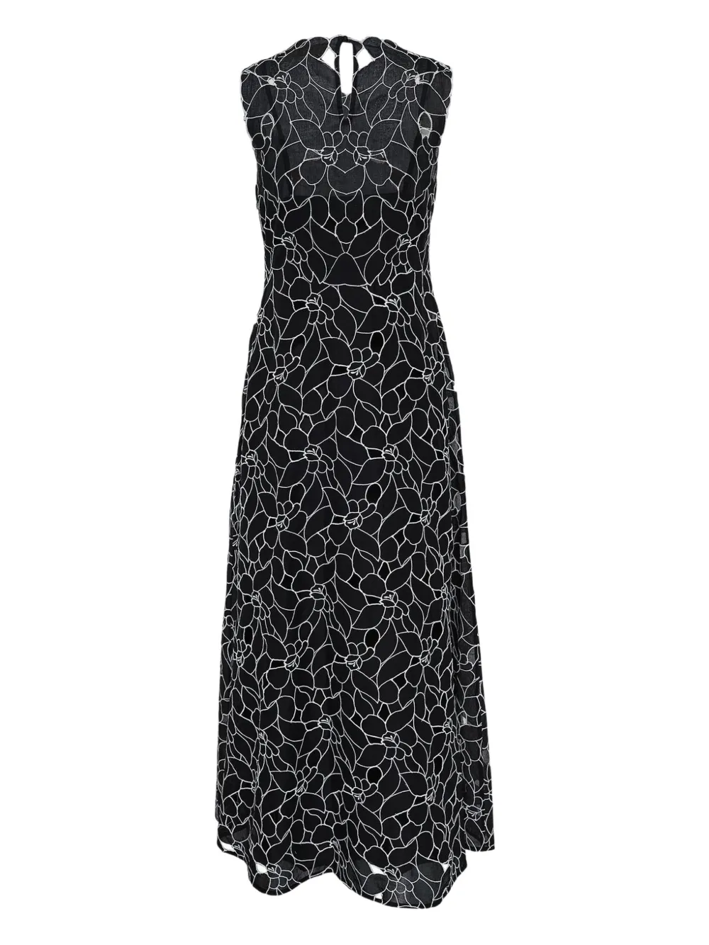 Ulla Johnson floral-embroidered midi dress | Black | Image 1