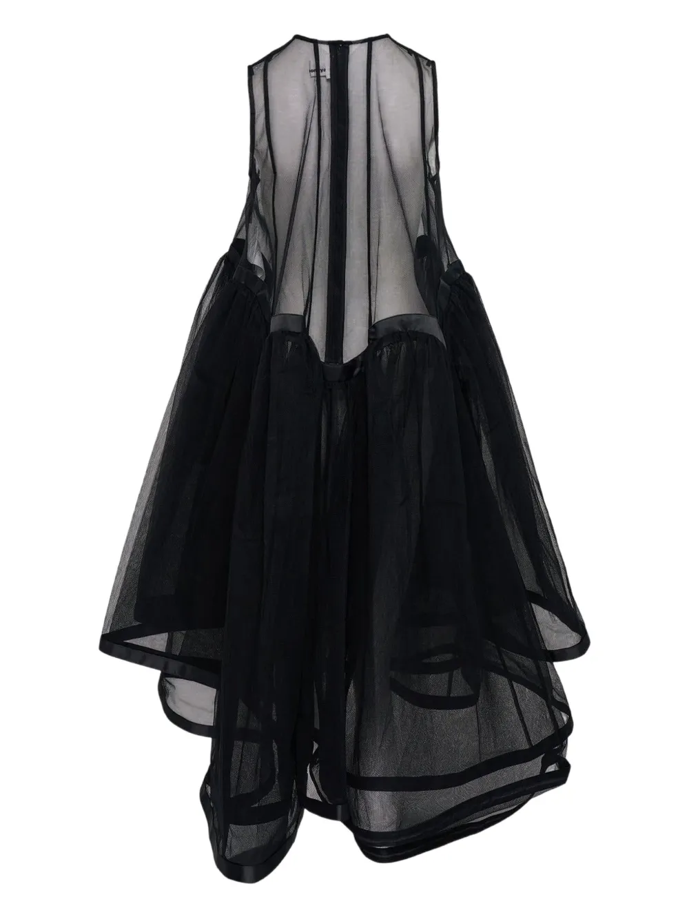Noir Kei Ninomiya Tulle Layered Dress In Black