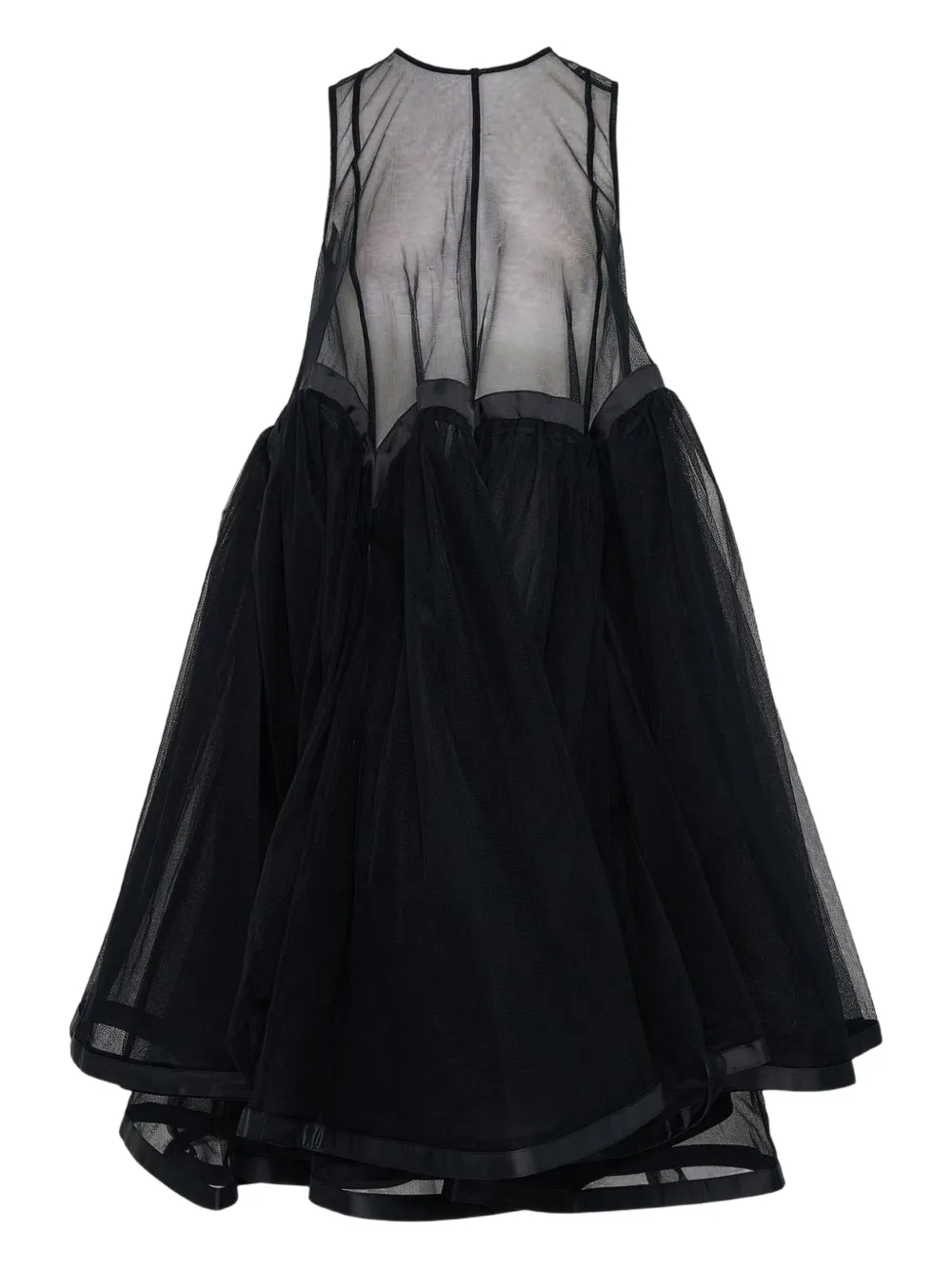 Noir Kei Ninomiya tulle layered dress | Black | Image 1