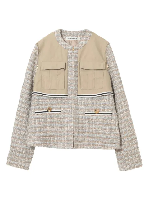 Undercover chamarra de tweed con paneles