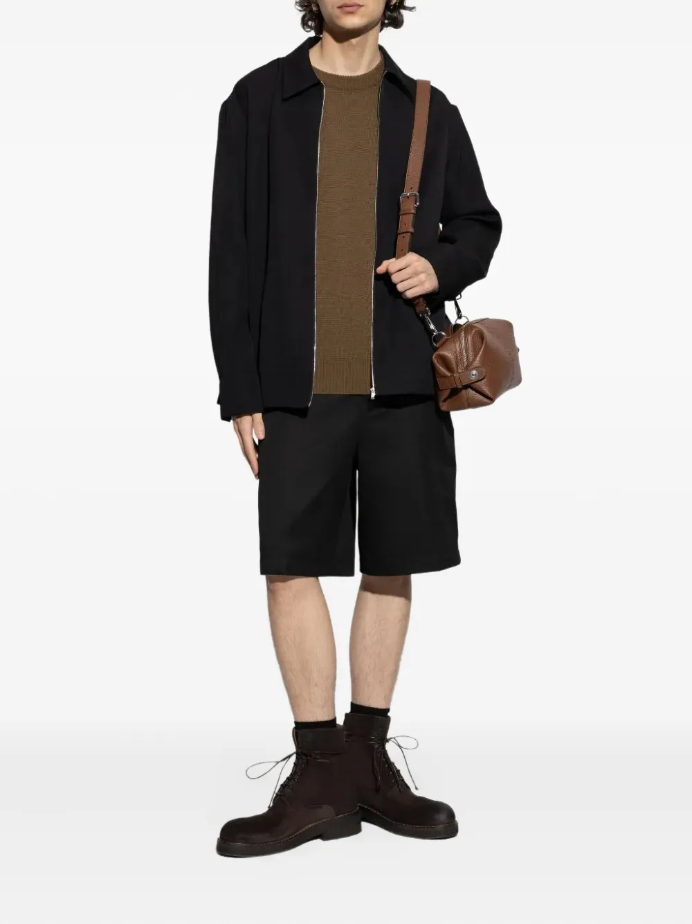 Jil Sander Trui met ronde hals - Bruin