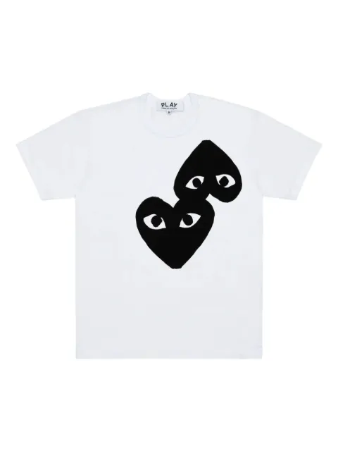 Comme Des Garçons Play playera de algodón con logo estampado