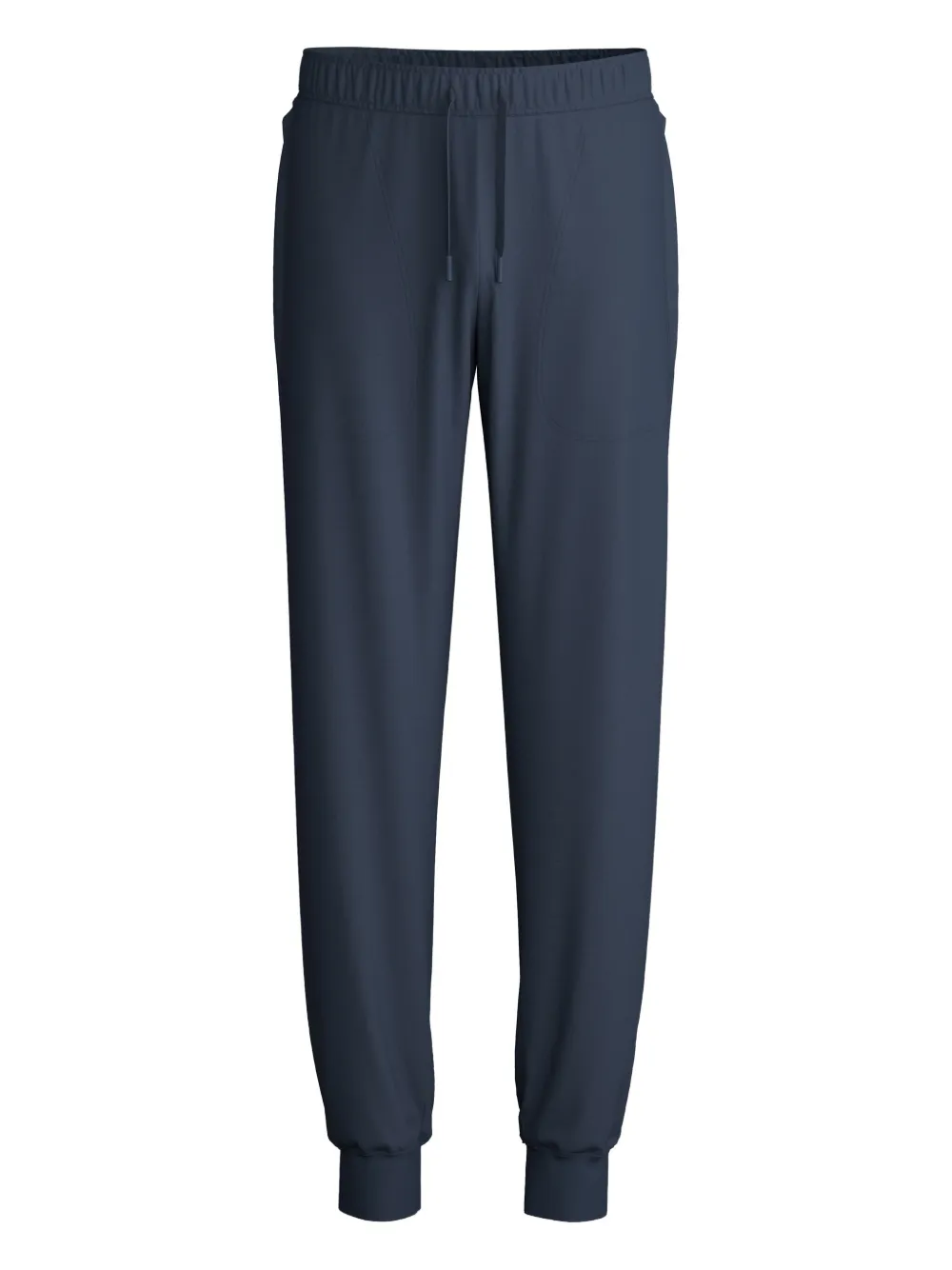 Calida Waistband Elastic Ribbed Cuffs Side Pockets In Blue