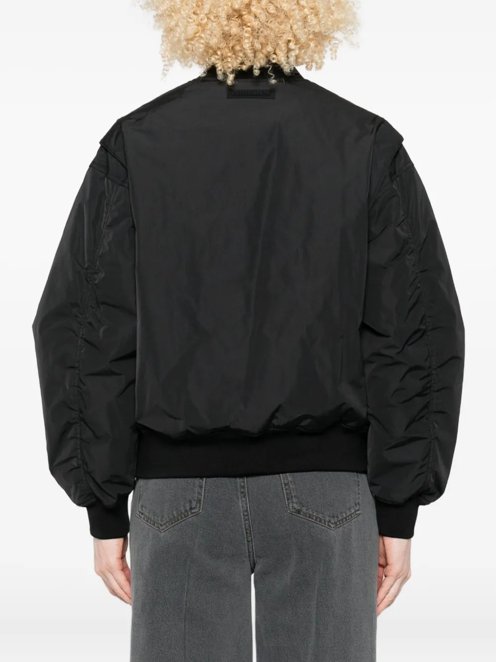 Patrizia Pepe Zip-fastening Bomber Jacket In Black