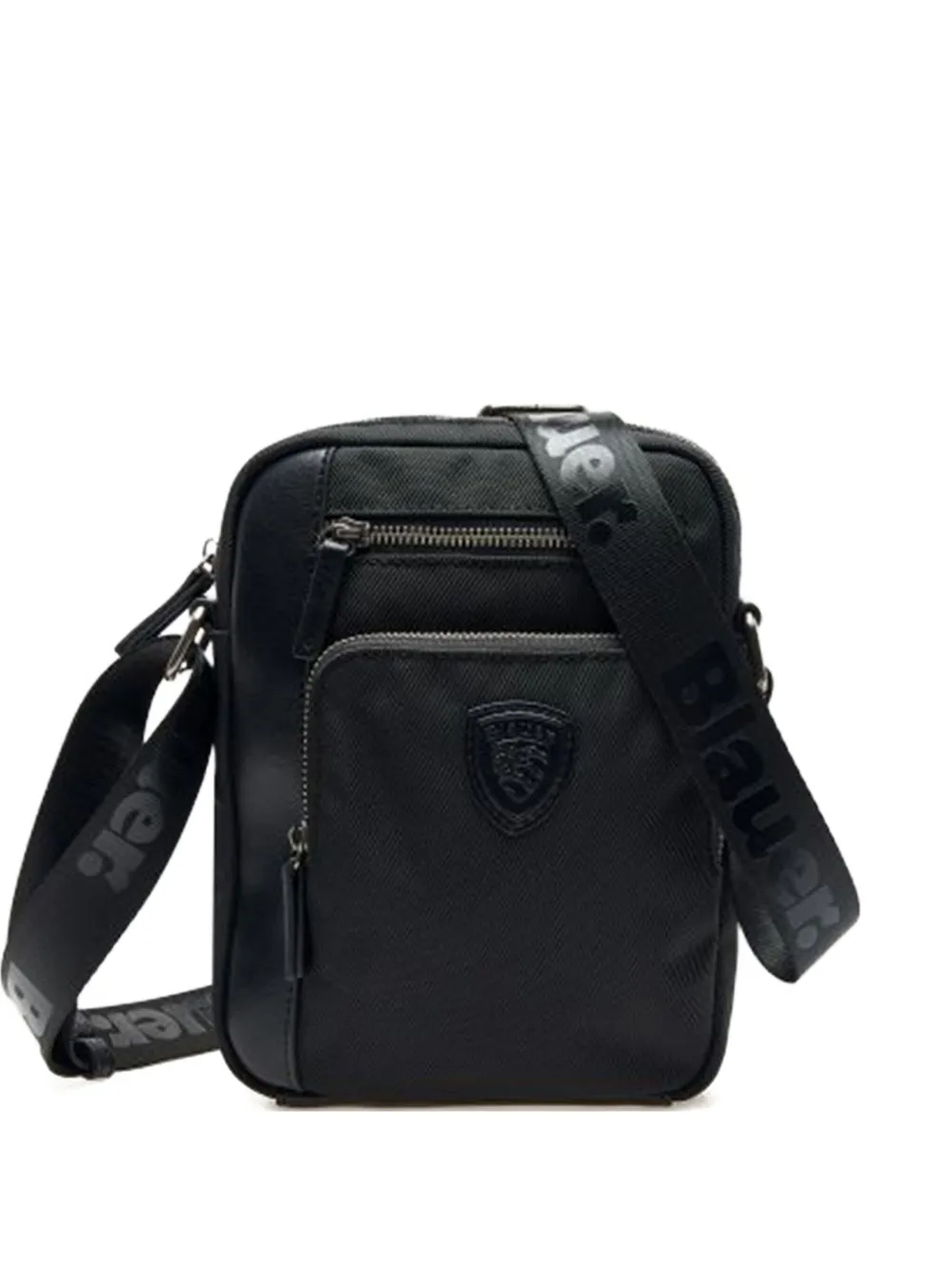 Blauer Logo-appliqué Crossbody Bag In Black