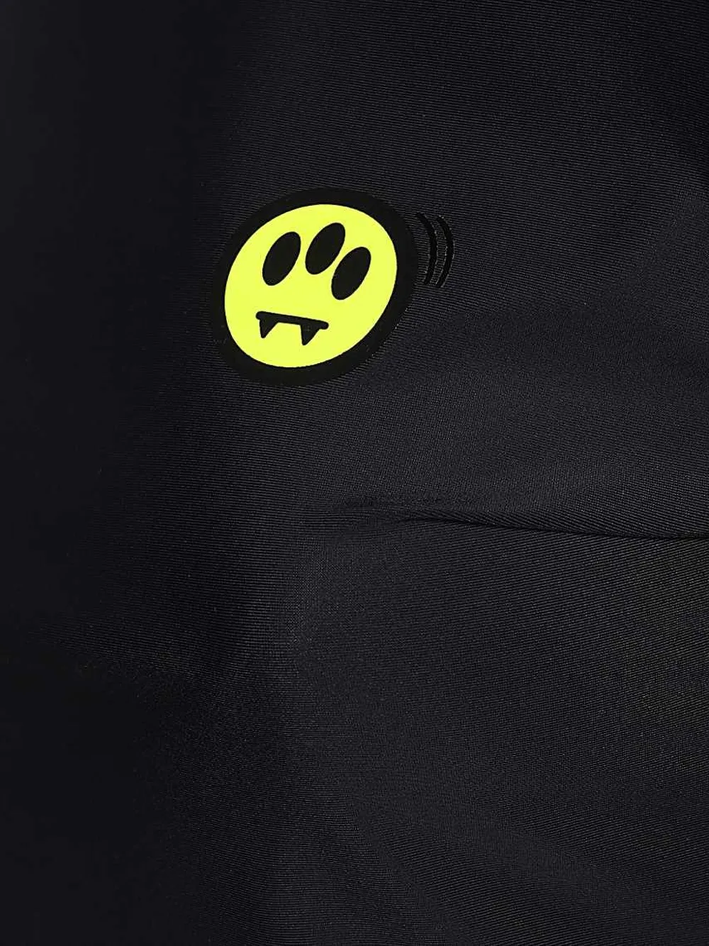 Barrow Logo-detail Split-sleeve T-shirt In Black
