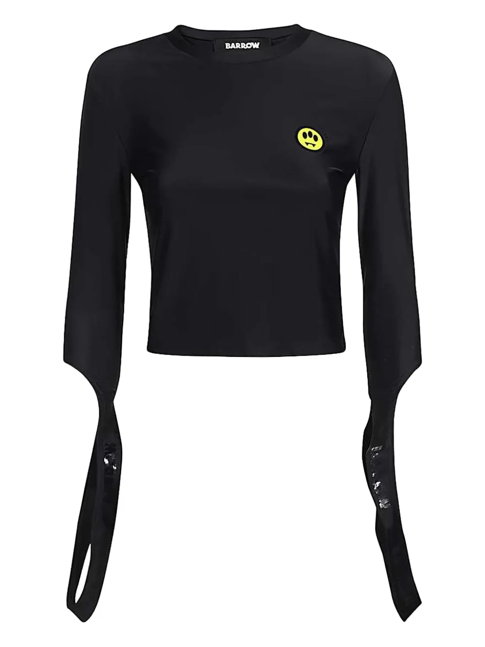 BARROW logo-detail split-sleeve t-shirt | Black | Image 1