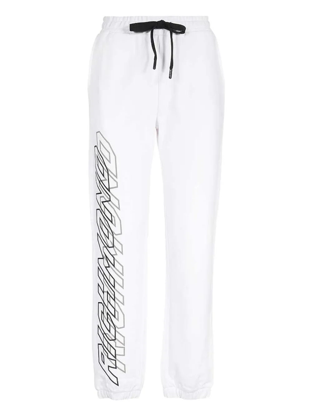 John Richmond elasticated-waistband logo-print trousers | White | Image 1