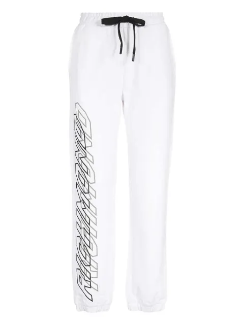 John Richmond elasticated-waistband logo-print trousers
