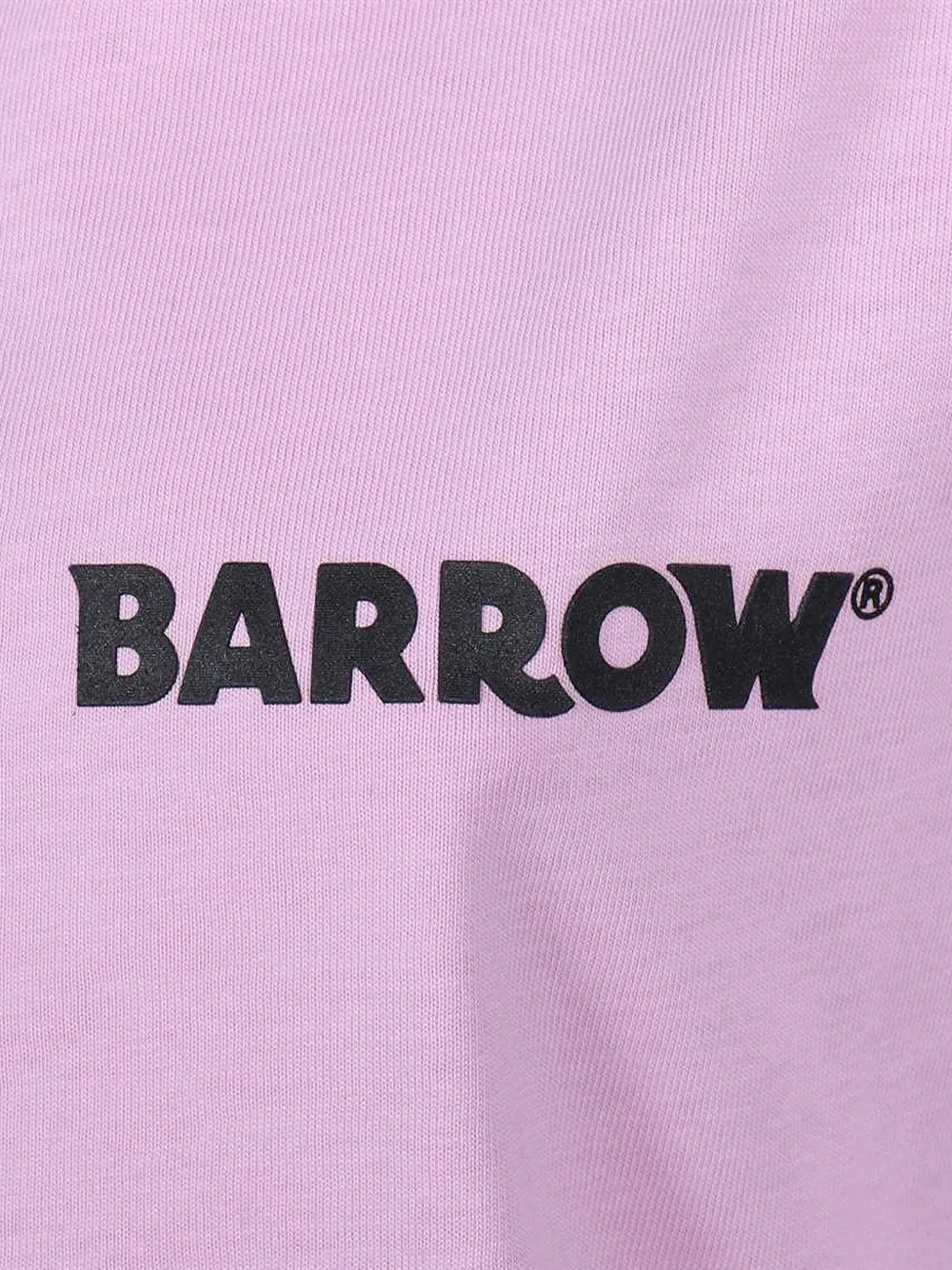 BARROW T-shirt met logoprint Paars