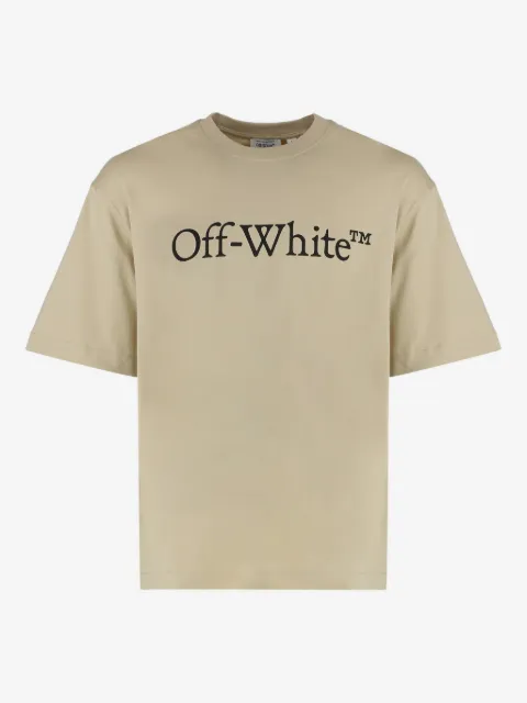 Off-White playera con logo estampado