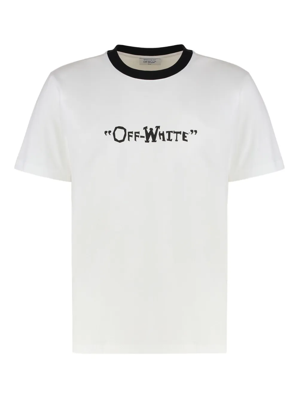 Off-White コットンブレンド Tシャツ - ホワイト Off-White コットンブレンド Tシャツ - ホワイト